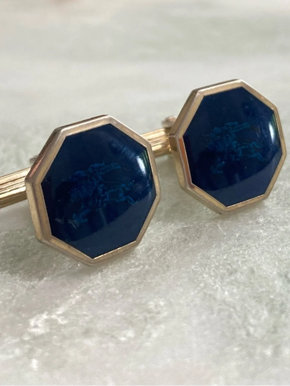 Vintage Burberry Cuff Links - Picture 2 of 5